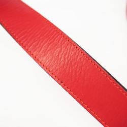 Christian Dior Shoulder Bag Leather Red Women's
