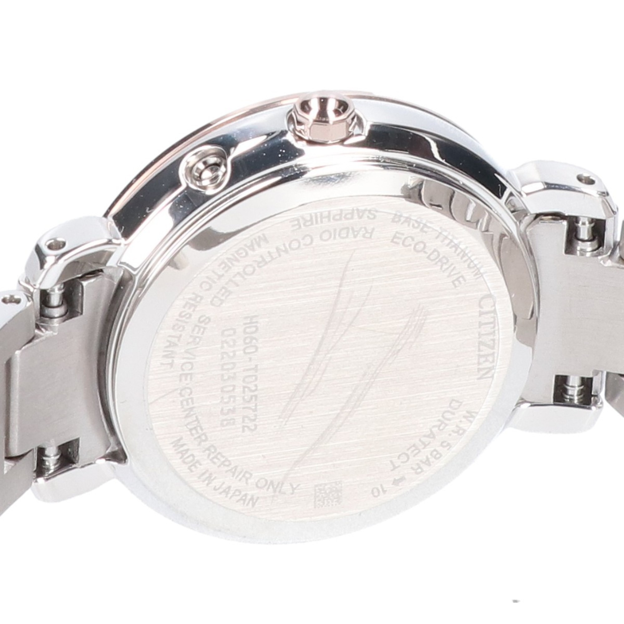 CITIZEN ES9445-57W H060 xC hikari collection Eco-Drive radio controlled watch Sakura color Light silver Ladies