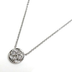 LOUIS VUITTON K18WG White Gold Pendant Sun Blossom BB Necklace Q93595 Diamond 5.0g - 41.5cm Women's