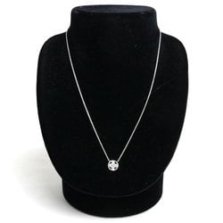 LOUIS VUITTON K18WG White Gold Pendant Sun Blossom BB Necklace Q93595 Diamond 5.0g - 41.5cm Women's