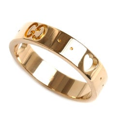 GUCCI Gucci K18PG Pink Gold Icon Amor Ring 3.4g Women's