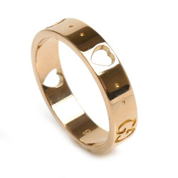 GUCCI Gucci K18PG Pink Gold Icon Amor Ring 3.4g Women's