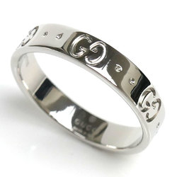 GUCCI Gucci K18WG White Gold Icon Ring 3.6g for Men and Women