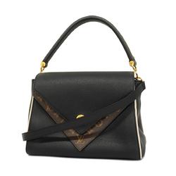 Louis Vuitton Handbag Monogram Double V M54439 Brown Noir Ladies