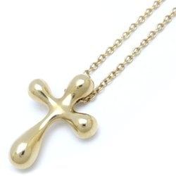 TIFFANY&Co. Tiffany Small Cross Necklace Elsa Peretti K18YG Yellow Gold 291865