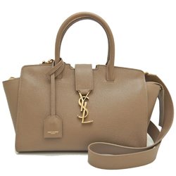 SAINT LAURENT Downtown Baby 635346 handbag in grained leather, light brown, 251752