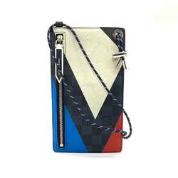 Louis Vuitton Accessories America's Cup Limited Edition Pochette Phone Blue Multicolor Smartphone Case Multi-Pouch Sacoche Flat Men's Damier Cobalt x Leather N41630 LOUISVUITTON