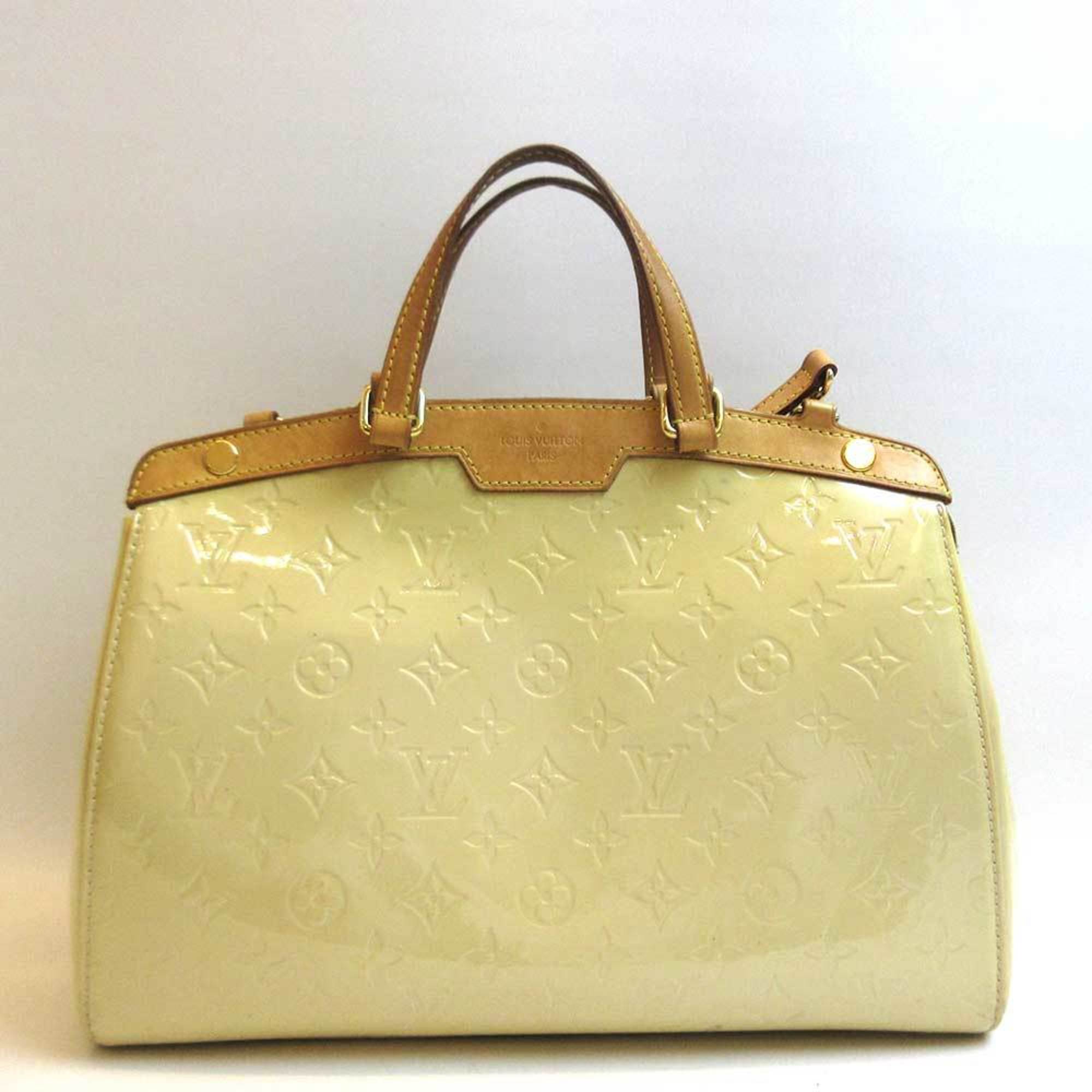 Louis Vuitton MM Broncorail Off-White White Handbag Shoulder 2way Women's Monogram Vernis M91456 LOUISVUITTON