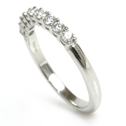TIFFANY&Co. Tiffany Pt950 Platinum Forever Half Circle Ring 60004405 Diamond 3.4g Women's