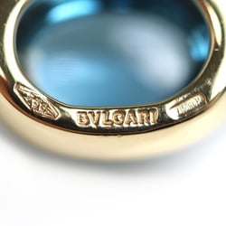 BVLGARI Bvlgari K18YG Yellow Gold Ring, Blue Topaz, 10.3g, Women's