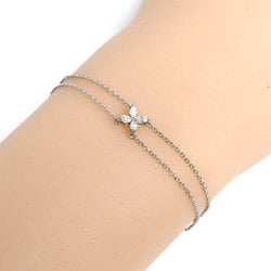 TIFFANY&Co. Tiffany Pt950 Platinum Victoria Bracelet Diamond 1.8g 14.5cm Women's