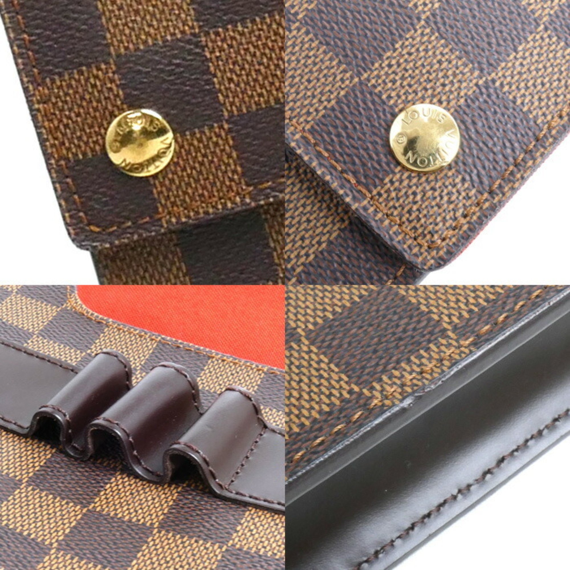 LOUIS VUITTON Louis Vuitton Portobello PM Shoulder Bag Damier Ebene N45271 Women's