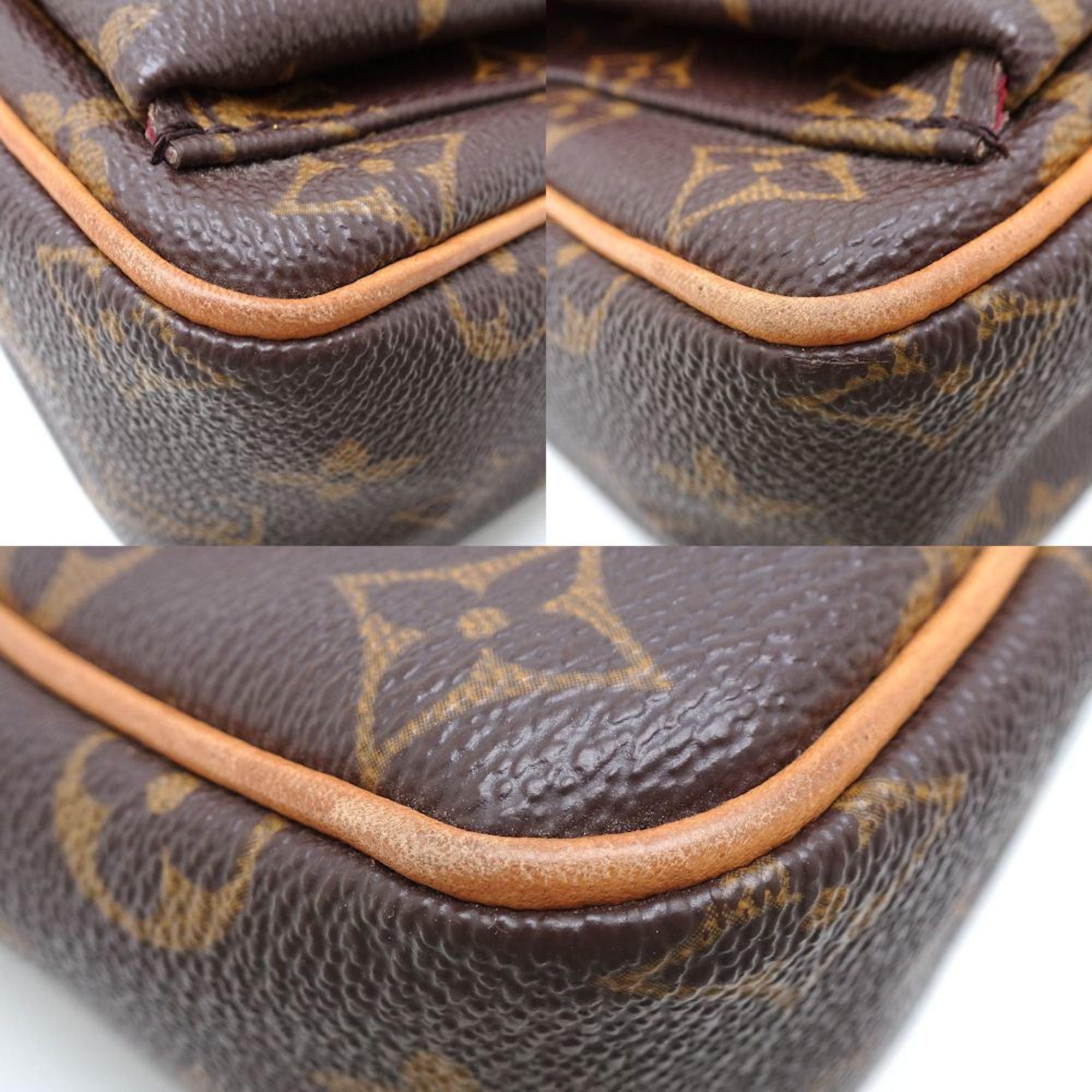 LOUIS VUITTON Louis Vuitton Monogram Vivacite PM M51165 Shoulder Bag Brown 351267