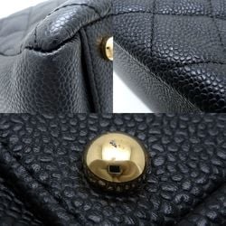CHANEL Chain Shoulder A18004 Bag Caviar Skin Black 351253