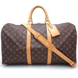 LOUIS VUITTON Louis Vuitton Monogram Keepall Bandouliere 50 M41416 Boston Bag Men's Women's Brown 351265