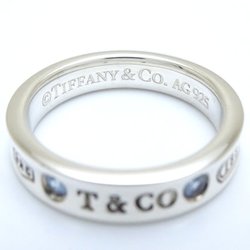 TIFFANY&Co. Tiffany 1837 Narrow Ring, Sapphire, 925 Silver, 291854