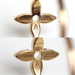 LOUIS VUITTON Louis Vuitton K18PG Pink Gold Creole XS Earrings Q96334 Diamond 4.1g Women's