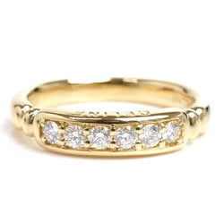 CELINE K18YG Yellow Gold Diamond Ring, 0.30ct 5.1g, Women's