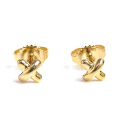 TIFFANY&Co. Tiffany K18YG Yellow Gold Cross Stitch Earrings 1.3g for Women