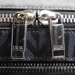 Christian Dior Safari Bag CD Diamond Canvas Shoulder Black 1ESPO206CDP_H43E Men's Women's