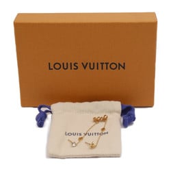 LOUIS VUITTON Louis Vuitton Boucle de Reuil Petit Earrings M00390 Metal Rhinestone Gold Monogram Flower LV Circle Ear