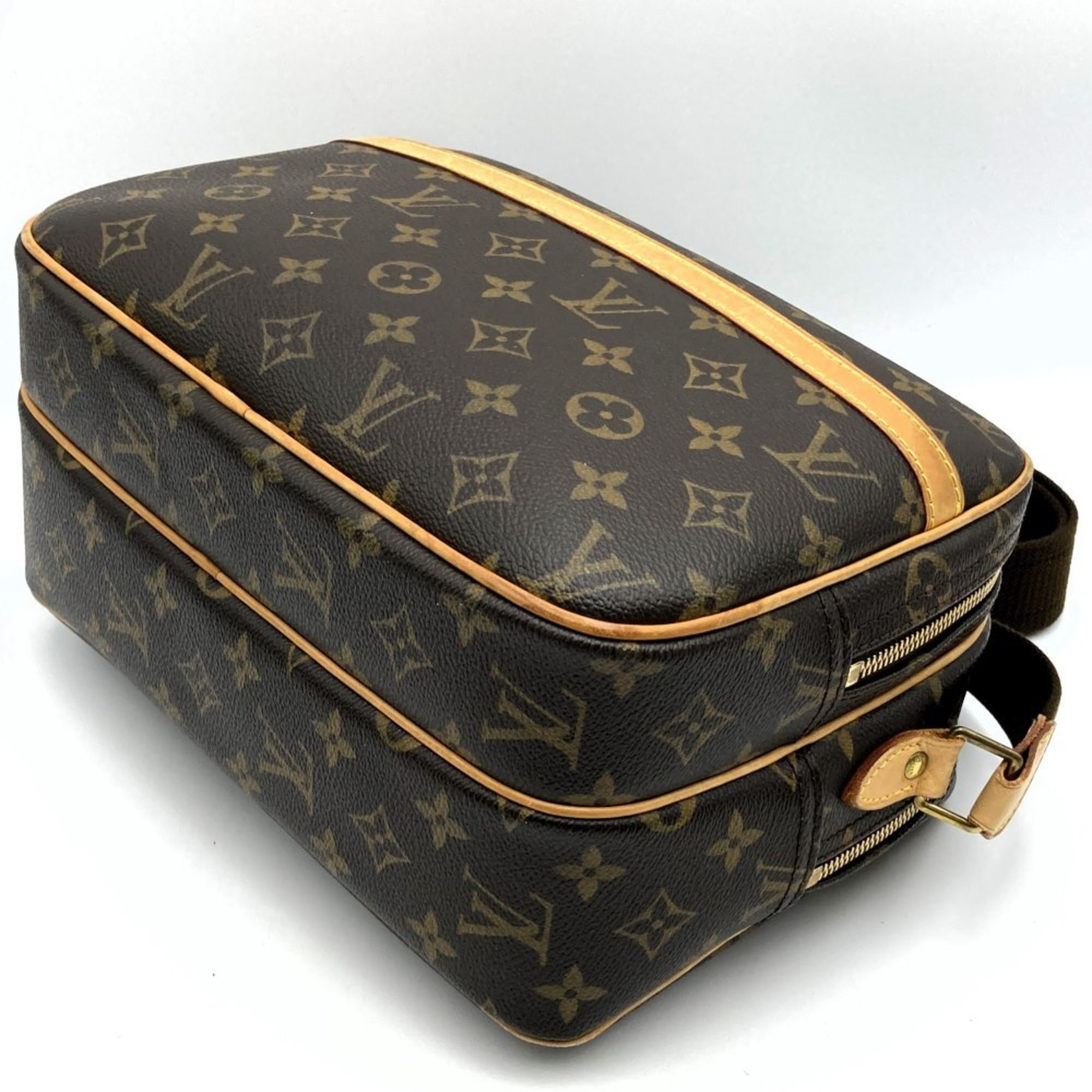 Louis Vuitton M45254 Reporter PM Shoulder Bag Brown Monogram Women's LOUIS VUITTON