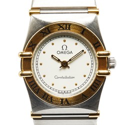 OMEGA Constellation Watch 1270.10.00 Quartz Gold Dial Stainless Steel Ladies