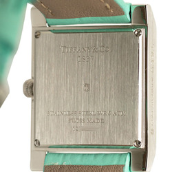Tiffany Makers Watch 67460375 Quartz White Dial Leather Stainless Steel Ladies TIFFANY&Co.