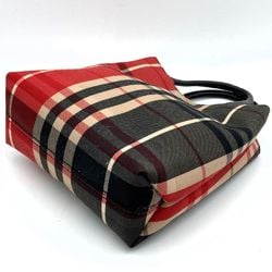 Burberry Handbag Nova Check Red x Black Canvas Women's BURBERRY