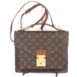 LOUIS VUITTON Monceau M51185 Shoulder Bag Monogram Canvas Brown Women's