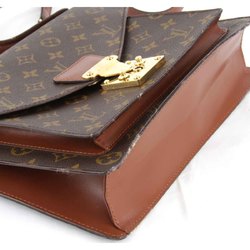 LOUIS VUITTON Monceau M51185 Shoulder Bag Monogram Canvas Brown Women's