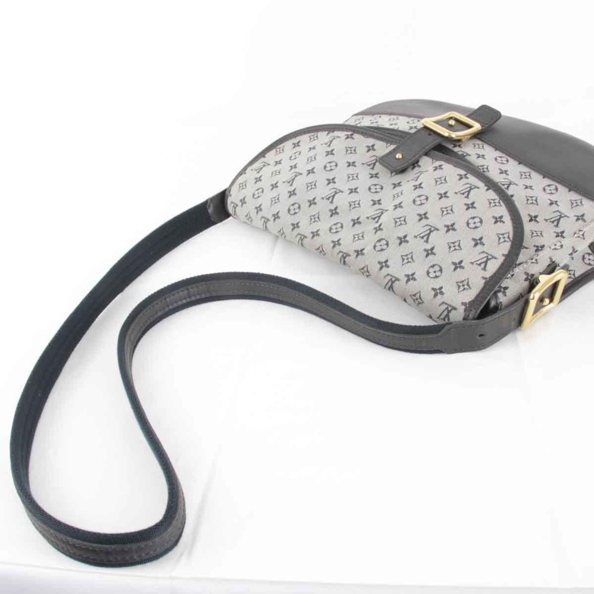 LOUIS VUITTON Louis Vuitton Belanger M92670 Shoulder Bag Monogram Canvas Blue Gray Women's