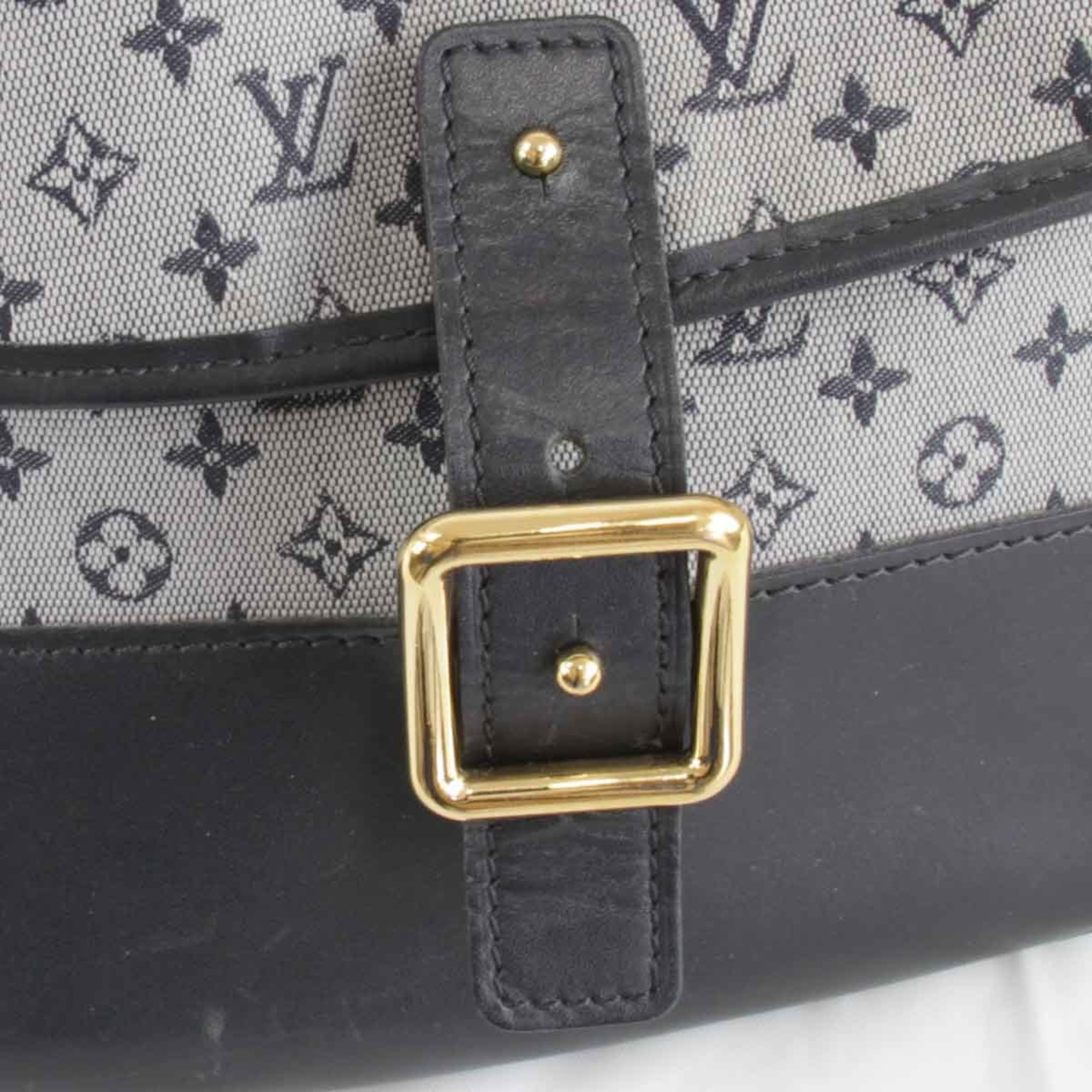 LOUIS VUITTON Louis Vuitton Belanger M92670 Shoulder Bag Monogram Canvas Blue Gray Women's