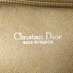 Christian Dior Clutch Bag, Second Honeycomb Pattern, Beige, PVC, Women's,