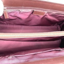 Christian Dior Shoulder Bag Handbag Tote Trotter Wine Red Bordeaux Canvas Leather Women's BOB0012