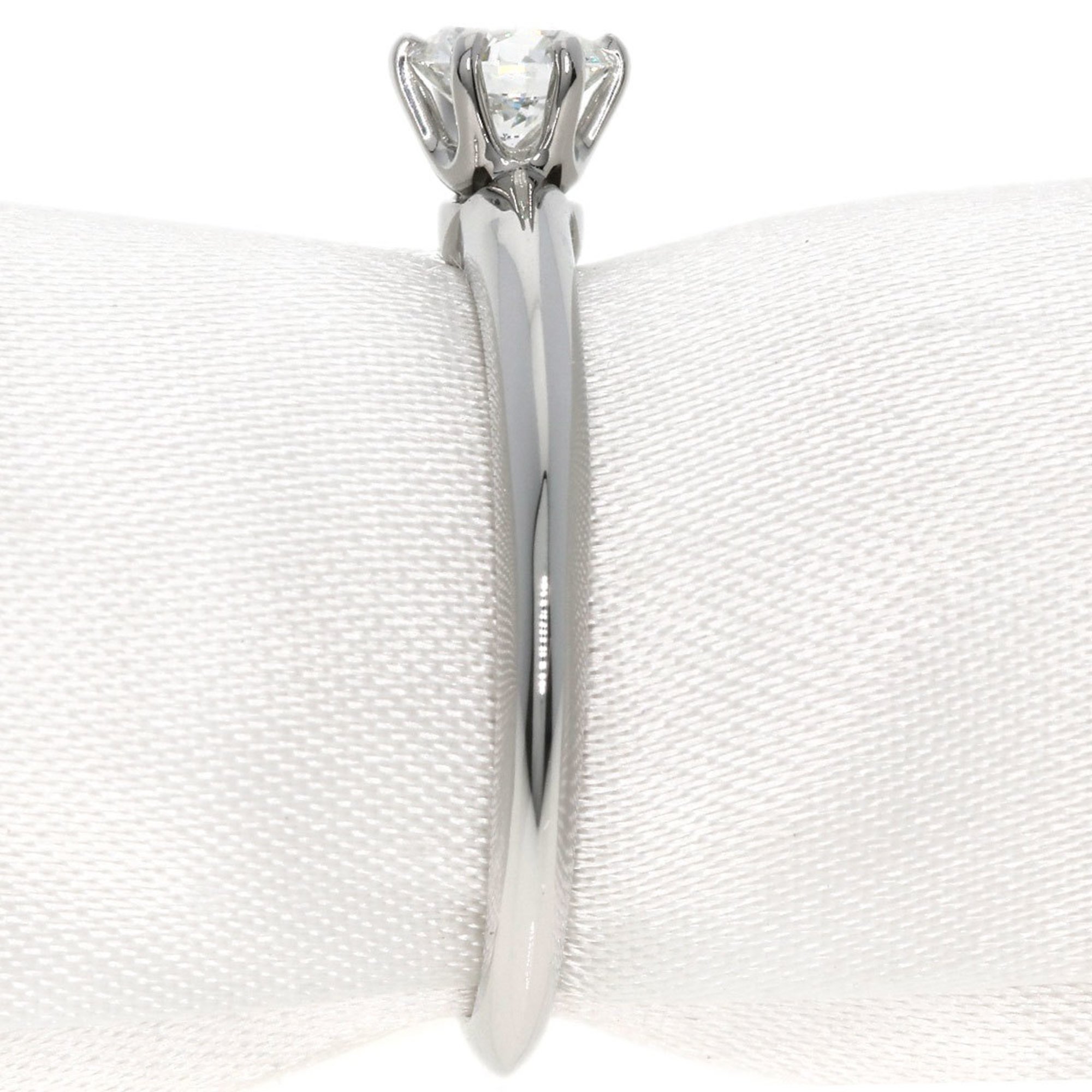 Tiffany Solitaire Knife Edge Diamond Ring, Platinum PT950, Women's, TIFFANY&Co.