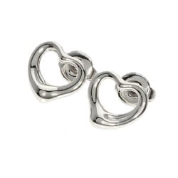 Tiffany & Co. Heart Earrings, Silver, Women's, TIFFANY
