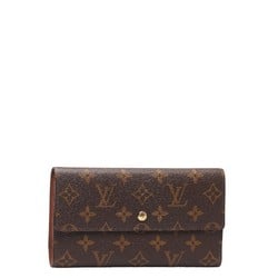 Louis Vuitton Monogram Porte Tresor International Long Wallet M61215 Brown PVC Leather Women's LOUIS VUITTON