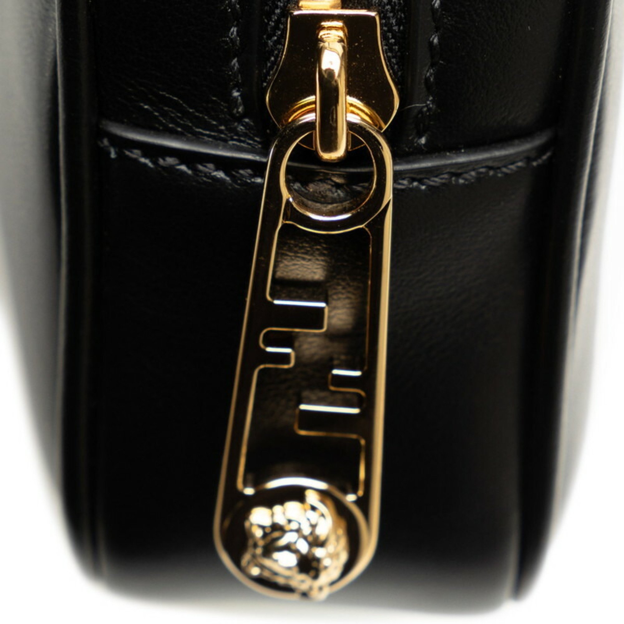 FENDI x Versace FENDACE Fendace Shoulder Bag 7M0285 Black Leather Women's