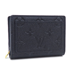 Louis Vuitton Bi-fold Wallet Monogram Empreinte Portefeuille Q Women's M80151 Noir Black