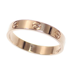 Cartier Love Ring for Women, K18PG, Size 18.5, #59, 3.5g, 18K Pink Gold, 750 LOVE