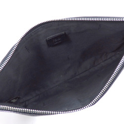 Fendi Clutch Bag for Men, Black, Leather, Metal, 7N0078, Second Bag, Bugs Monster, Monster Eye