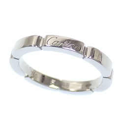 Cartier Lanier Ring for Women, K18WG, Size 11, #51, 4.1g, 18K White Gold, 750