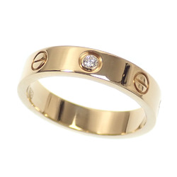 Cartier LOVE Wedding Ring for Women Diamond K18YG Size 11 #51 0.02ct 4.7g 18K Yellow Gold 750 Single Love B4056100