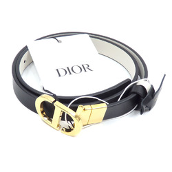 Christian Dior 30 Montaigne Reversible Belt for Women Calfskin Nero White Size 75cm B0178UWGA_M911