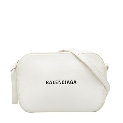 Balenciaga Everyday Shoulder Bag Camera 552370 White Leather Women's BALENCIAGA