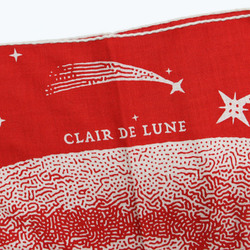 HERMES Hermes Stole Scarf Muffler Carre Gean 140 Clair de Lune Red 23 Large Cashmere Silk Women's K4100