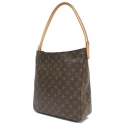 LOUIS VUITTON Louis Vuitton Bag Monogram M51145 Looping GM Brown Tote Leather Women's K4096