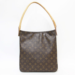 LOUIS VUITTON Louis Vuitton Bag Monogram M51145 Looping GM Brown Tote Leather Women's K4096