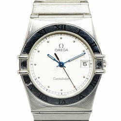 OMEGA Constellation Watch Quartz Ivory Dial Stainless Steel Ladies